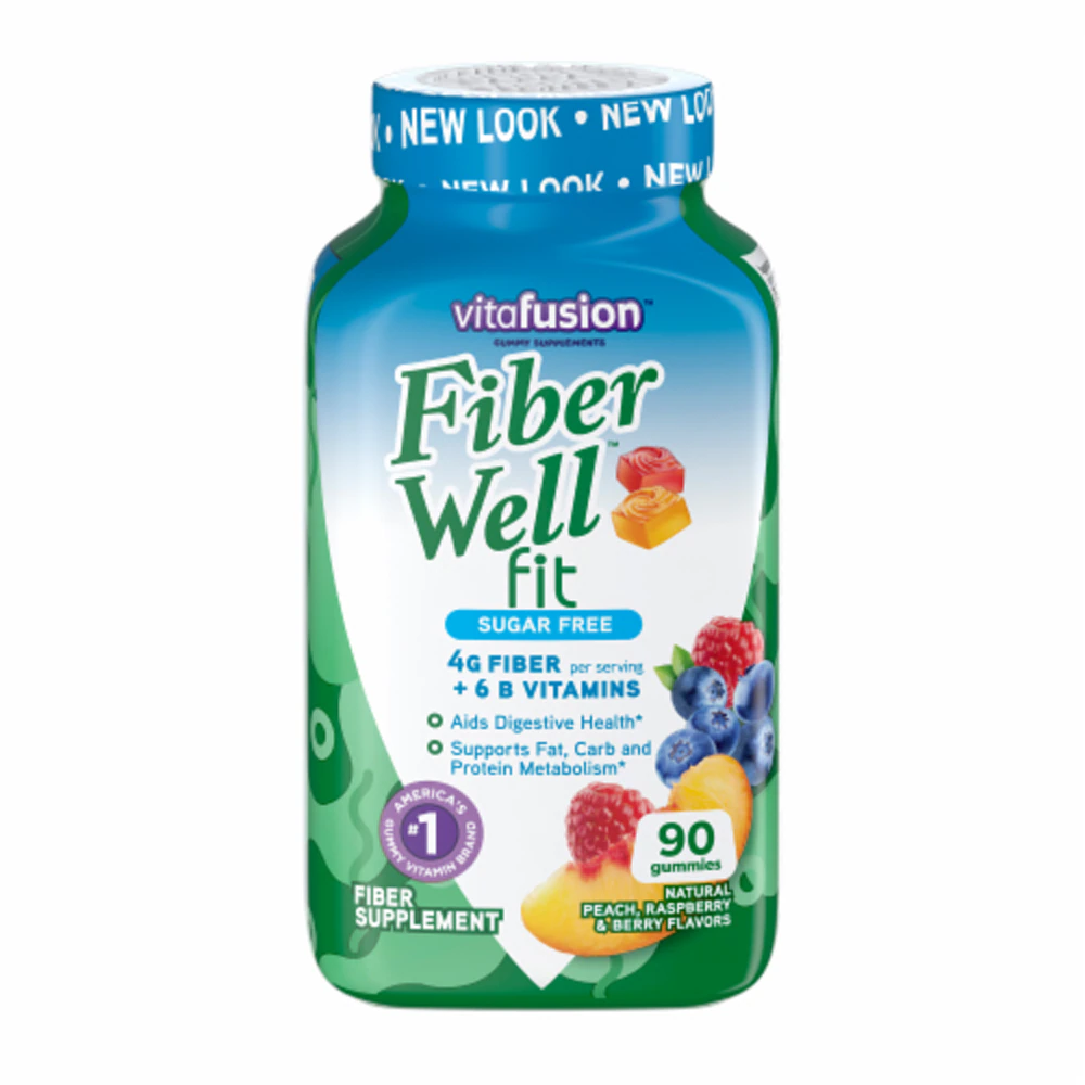 Vitafusion Fiber Well Fit Sugar Free -- 90 Gummies