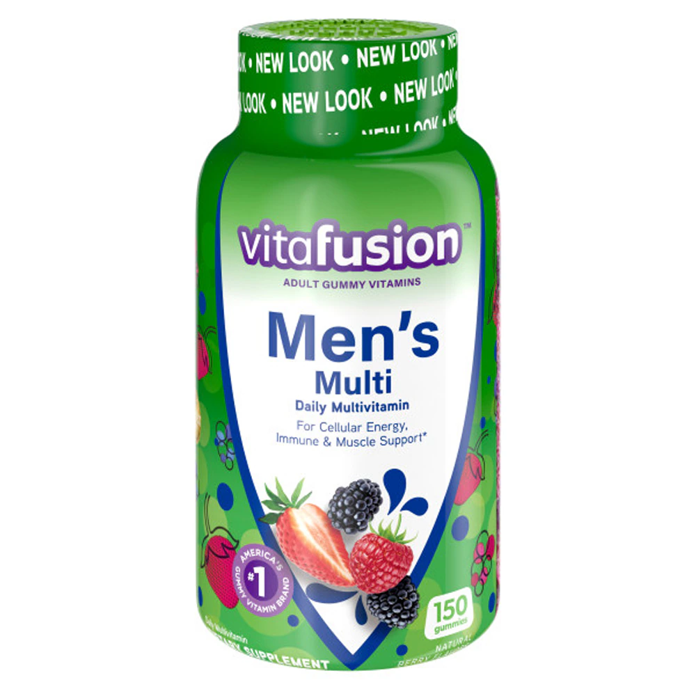 Vitafusion Men's Multi Daily Multivitamin Natural Berry -- 150 Gummies