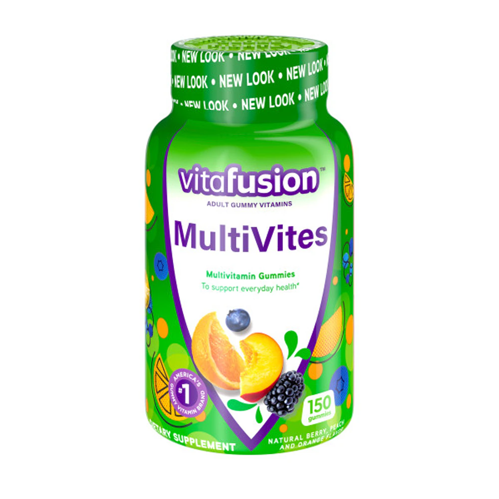 Vitafusion MultiVites? Multivitamin Gummies Berry Peach and Orange -- 150 Gummies