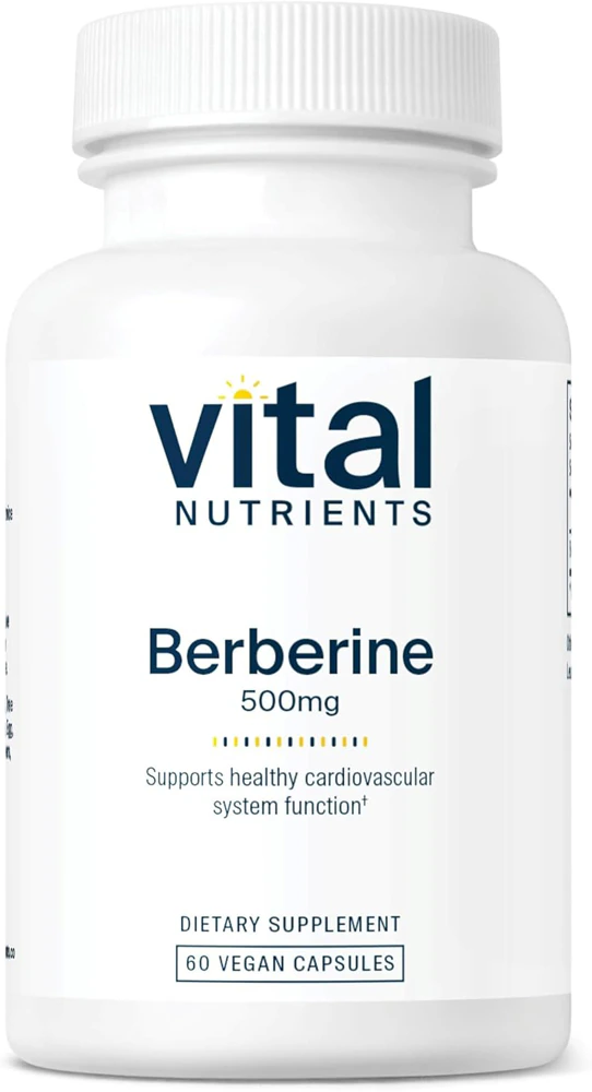 Vital Nutrients Berberine - Supports Healthy Glucose & Insulin Metabolism & Cardiovascular Function -- 500 mg - 60 Vegan Capsules