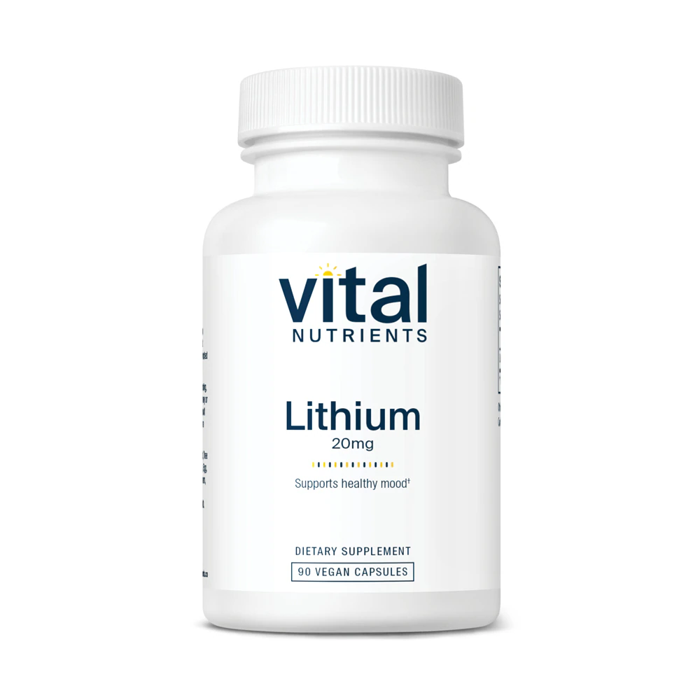 Vital Nutrients Lithium Orotate -- 20 mg - 90 Vegetarian Capsules