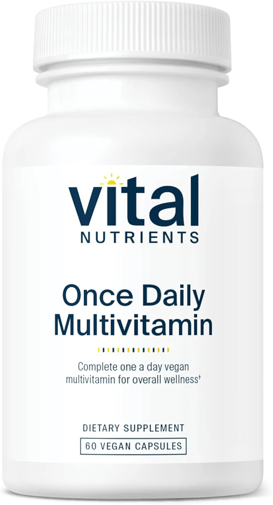 Vital Nutrients Once Daily Multivitamin Complete Daily Vegan For Overall Wellness -- 60 Vegan Capsules