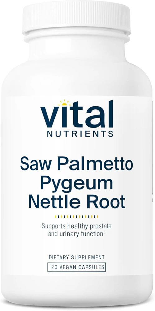 Vital Nutrients Saw Palmetto Pygeum Nettle Root - Supports Healthy Prostate Function -- 120 Vegan Capsules