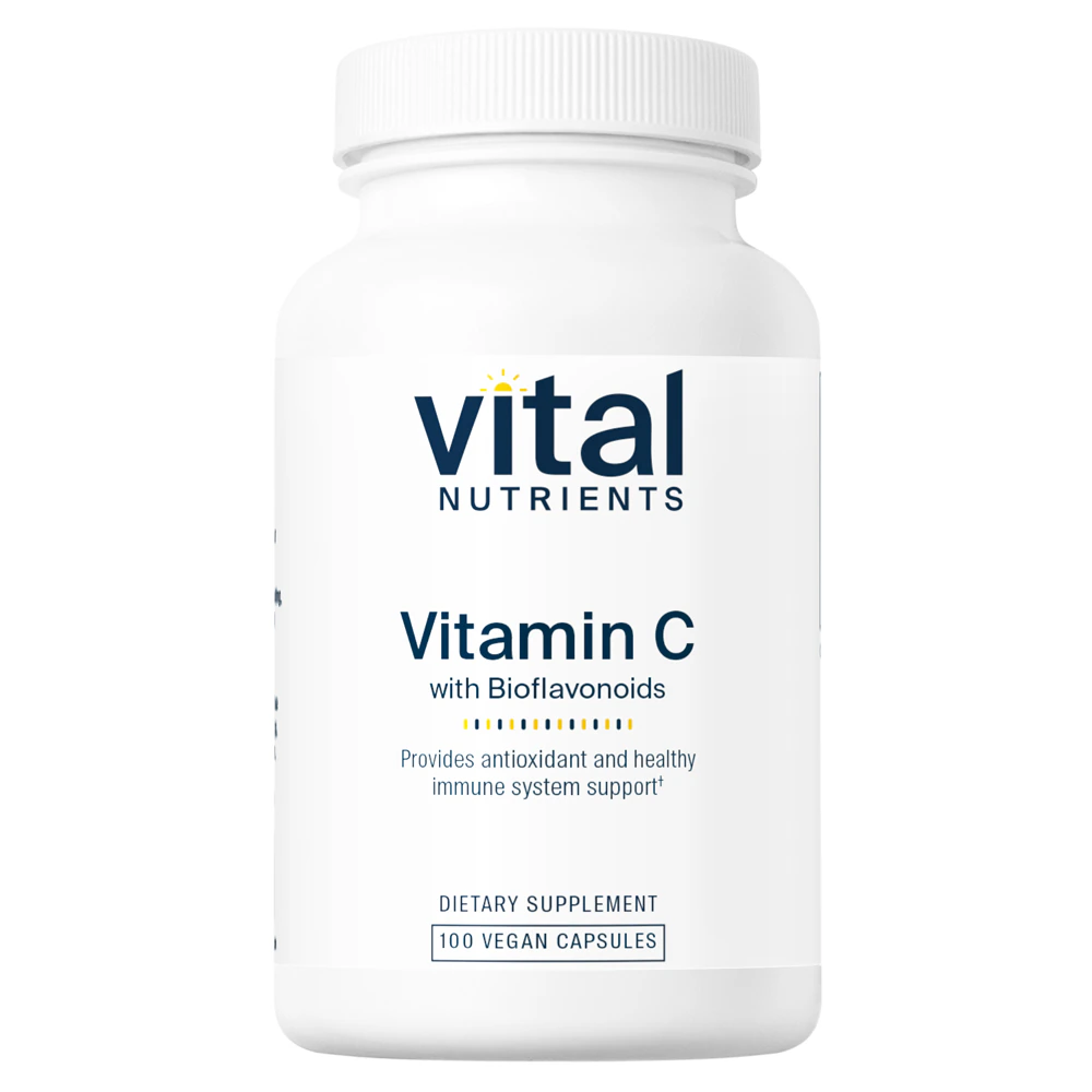 Vital Nutrients Vitamin C with Bioflavonoids -- 100 Vegan Capsules