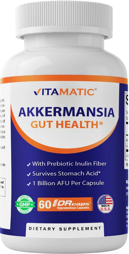 Vitamatic Akkermansia Muciniphila Gut Health -- 60 DRCaps