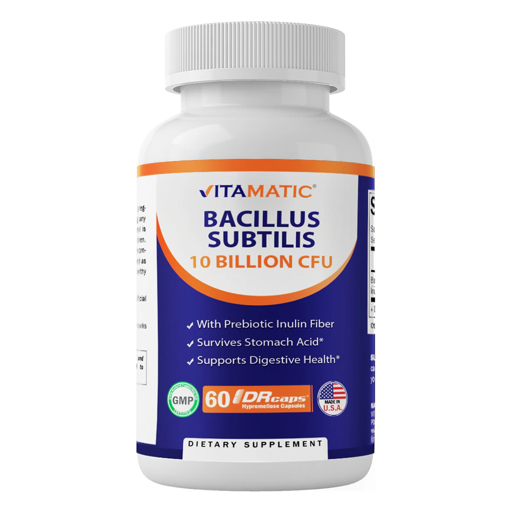 Vitamatic Bacillus Subtilis 10 Billion CFU -- DR 60 Caps