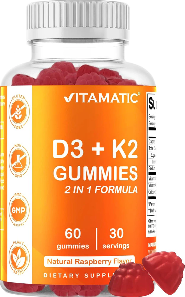 Vitamatic D3 K2 -- 60 Gummies