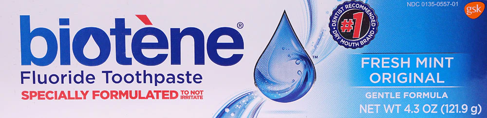 Biotene Fluoride Toothpaste Fresh Mint Original -- 4.3 oz