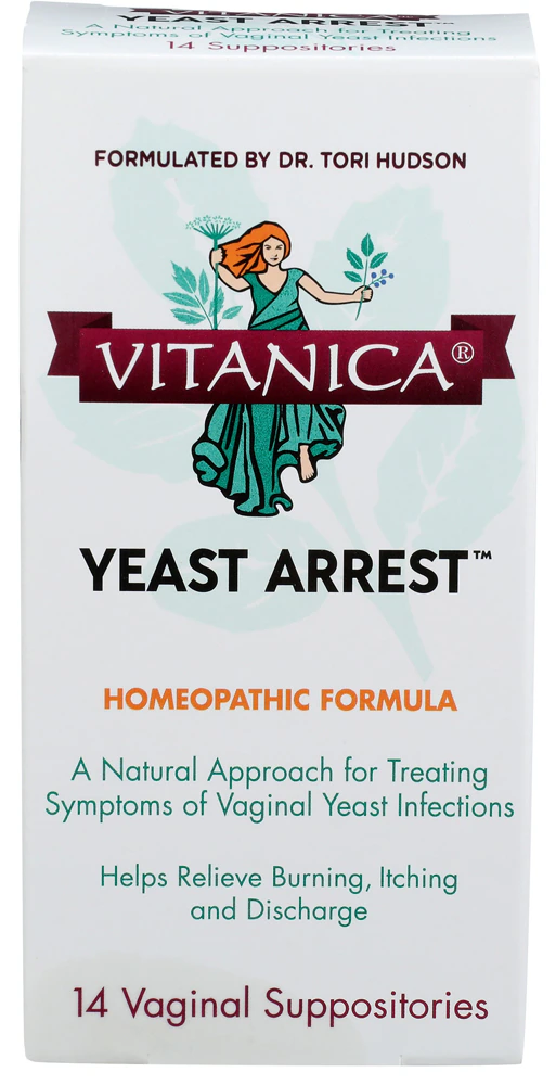 Vitanica Yeast Arrest Vaginal Support -- 14 Suppositories