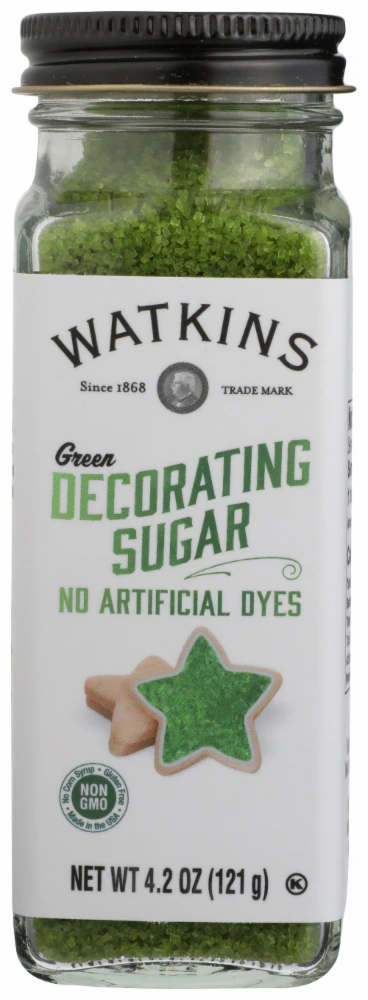 Watkins Decorating Sugar - Green -- 4.7 oz