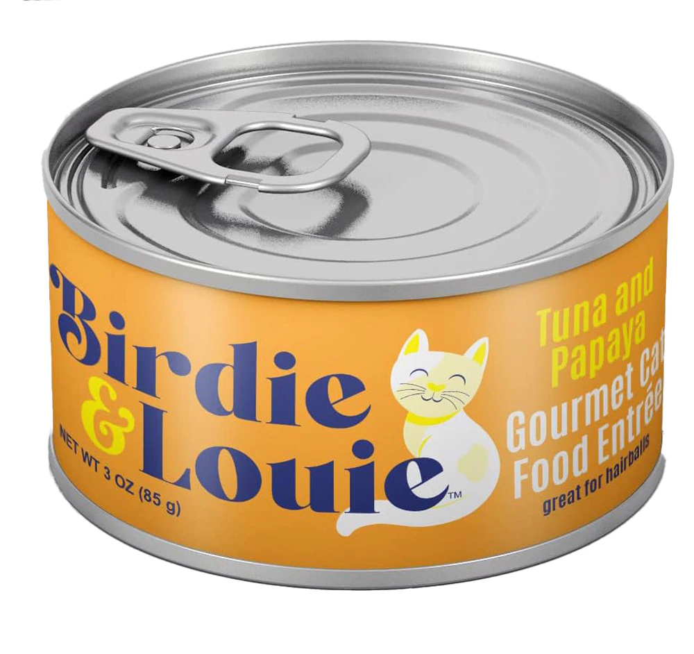 Birdie & Louie Wet Cat Food Tuna & Papaya -- 3 oz