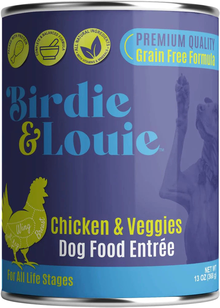 Birdie & Louie Wet Dog Food Chicken & Veggies -- 13 oz