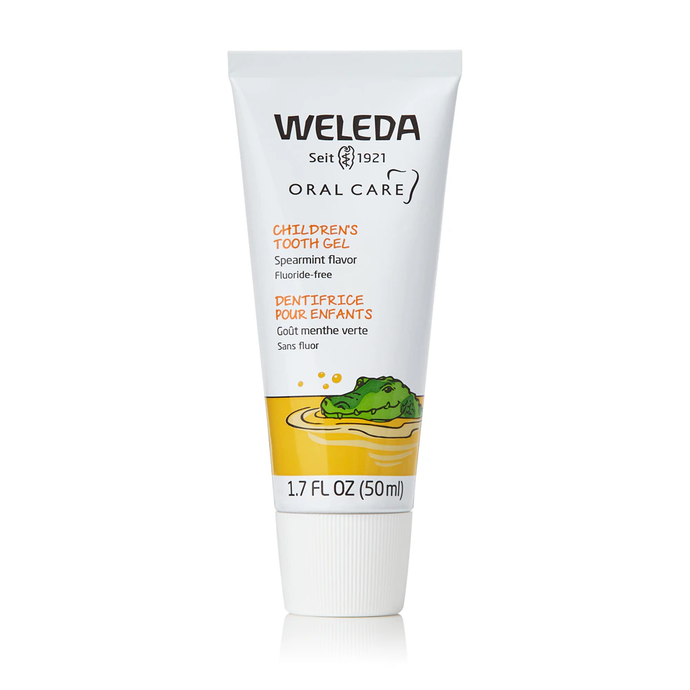 Weleda Oral Care Children's Tooth Gel Toothpaste Fluoride Free Spearmint -- 1.7 oz