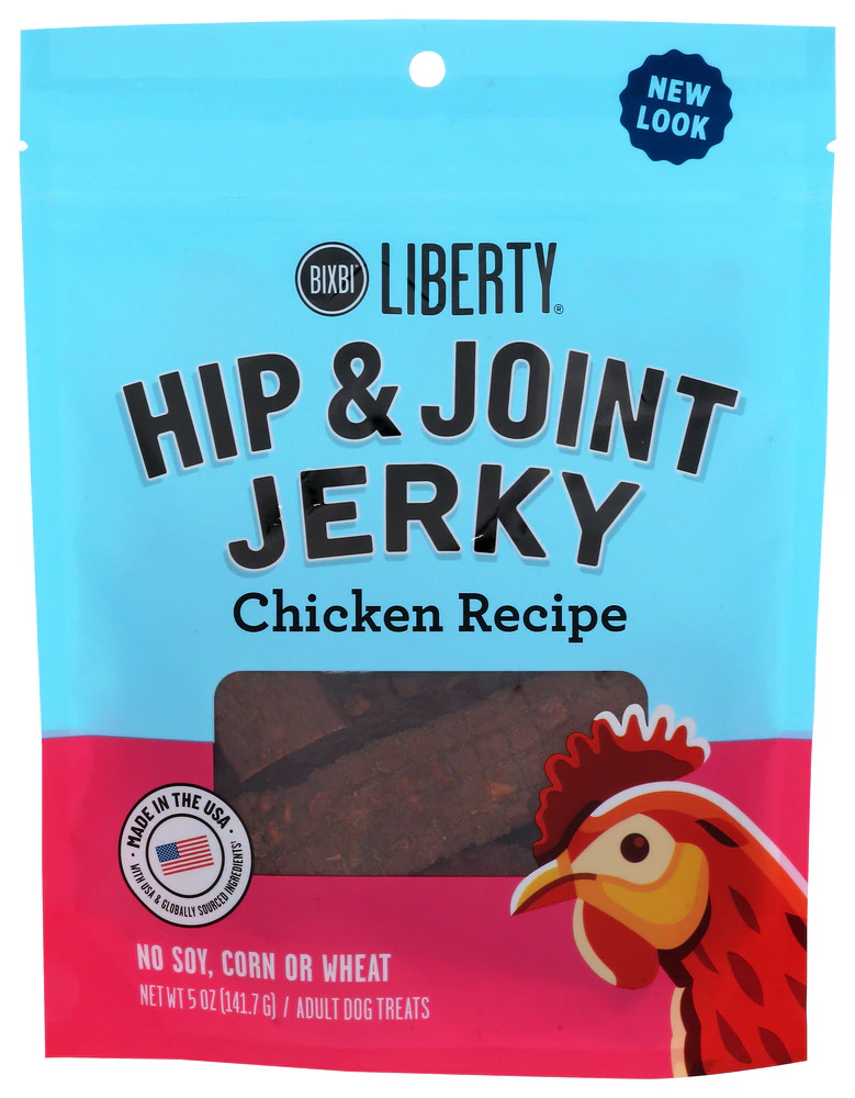 Bixbi Liberty Hip & Joint Grain Free Jerky for Dogs Chicken Recipe -- 5 oz