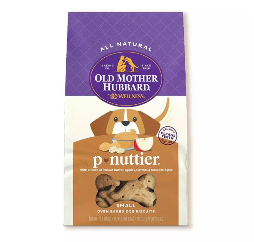 Wellness Old Mother Hubbard All Natural P-Nuttier Dog Treats Small Peanut Butter -- 16 oz