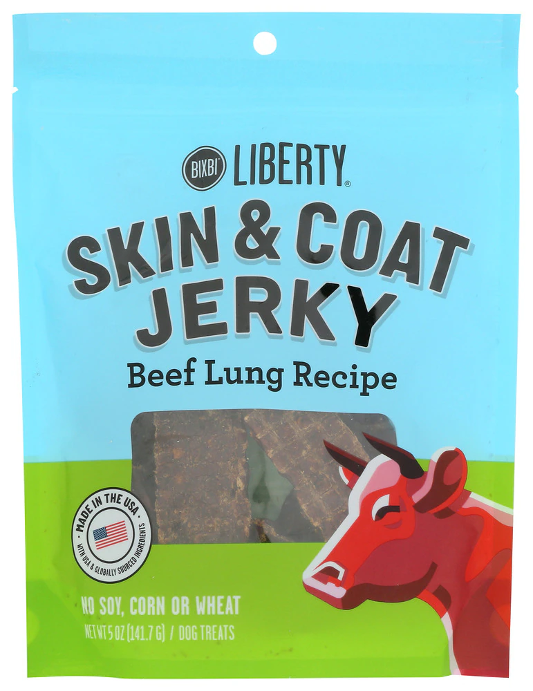 Bixbi Liberty Skin & Joint Grain Free Jerky for Dogs Beef Recipe -- 5 oz