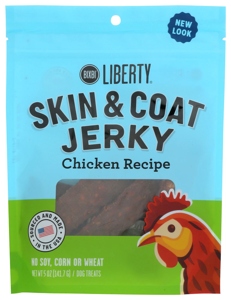 Bixbi Liberty Skin & Joint Grain Free Jerky for Dogs Chicken Recipe -- 5 oz