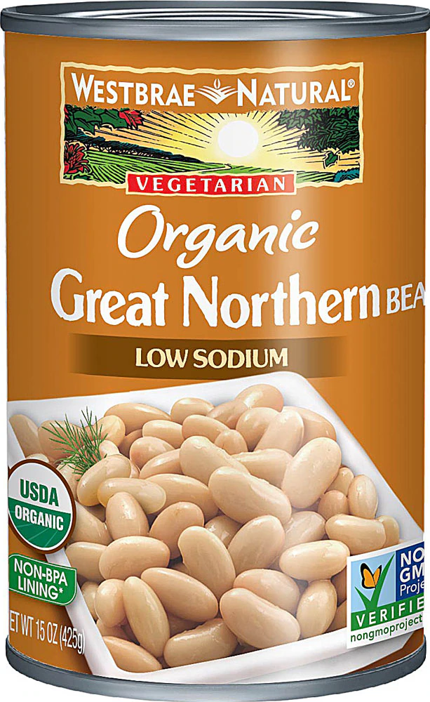 Westbrae Natural Organic Great Northern Beans -- 15 oz