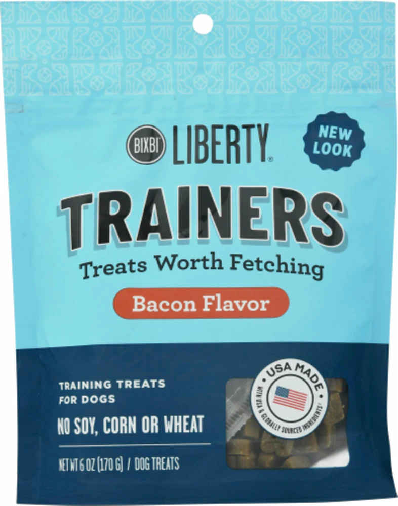Bixbi Liberty Trainers Grain Free Dog Treats Bacon -- 6 oz