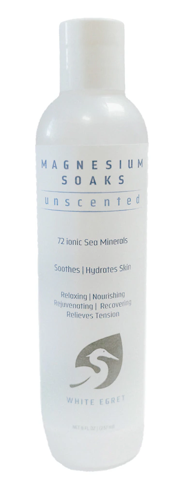 White Egret Magnesium Soak - Unscented -- 8 fl oz
