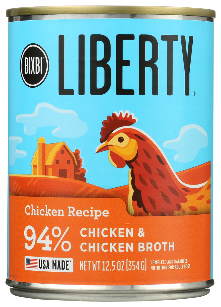 Bixbi Liberty Wet Dog Food Chicken & Chicken Broth Recipe -- 12.5 oz
