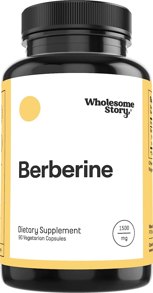 Wholesome Story Berberine -- 1500 mg - 90 Vegetarian Capsules