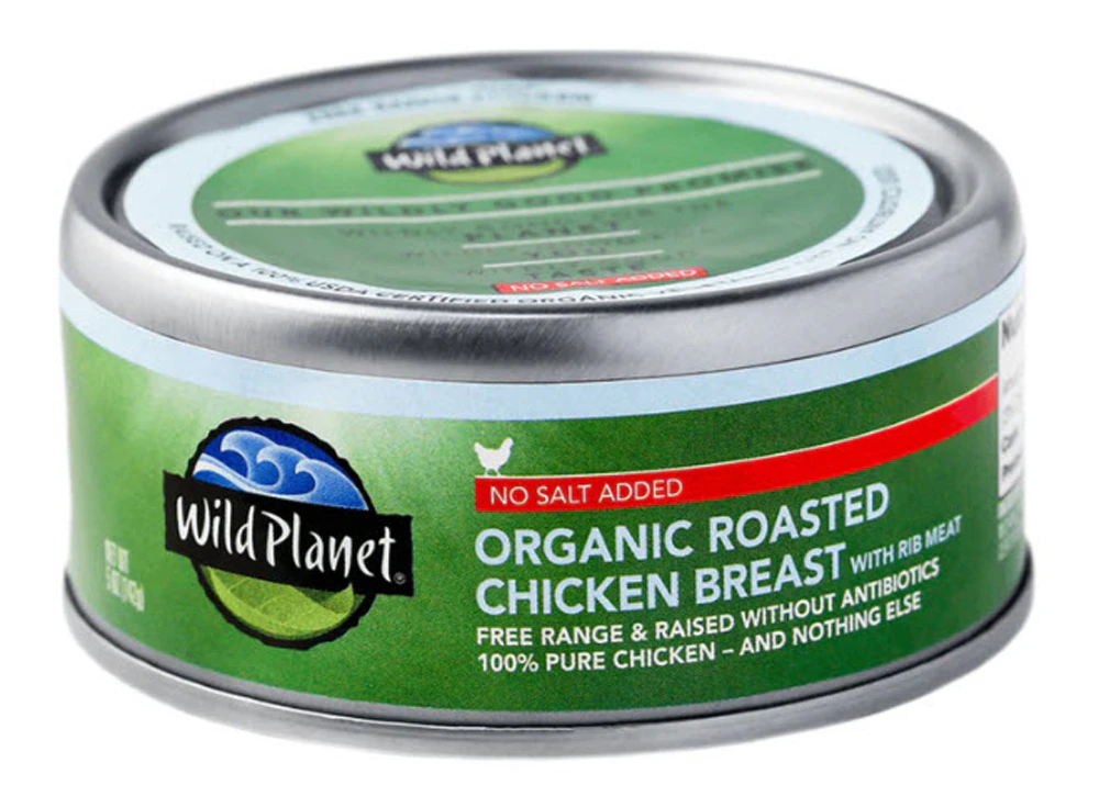 Wild Planet Organic Roasted Chicken Breast No Salt Added -- 5 oz