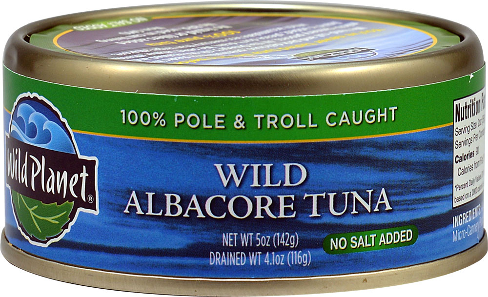 Wild Planet Wild Albacore Can Tuna No Salt Added -- 5 oz
