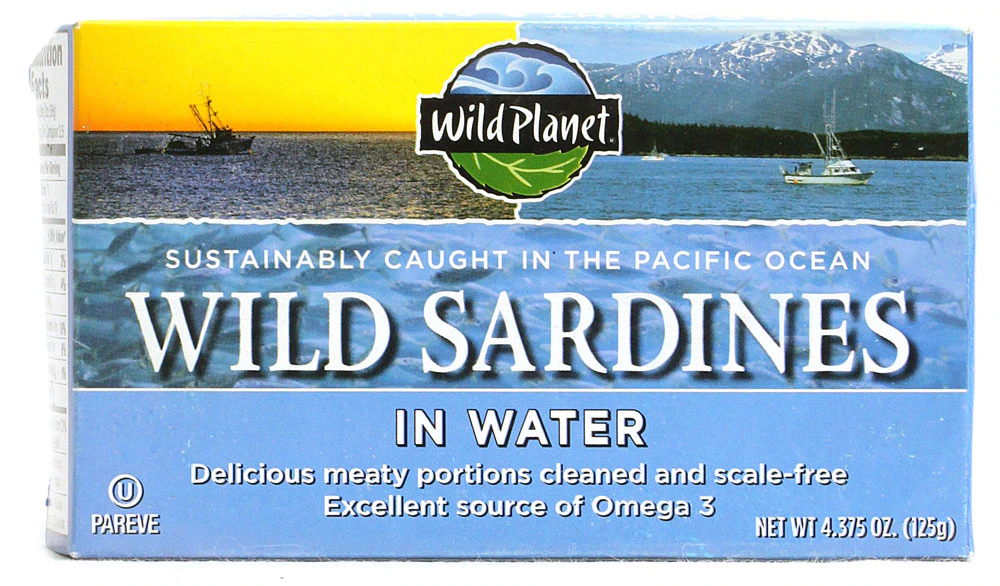 Wild Planet Wild Sardines in Water with Sea Salt -- 4.4 oz