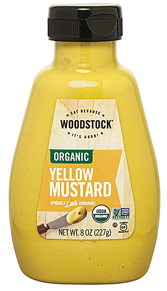 Woodstock Organic Kosher Yellow Mustard -- 8 oz
