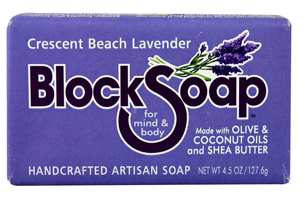 BlockSoap Bar Crescent Beach Lavender -- 4.5 oz