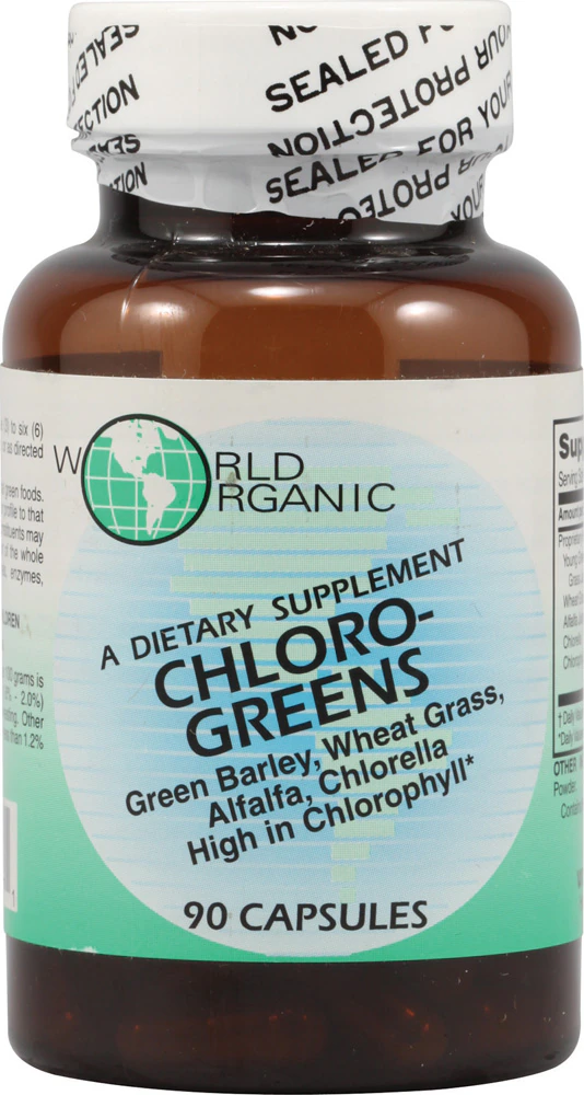 World Organic Chloro Greens -- 90 Capsules