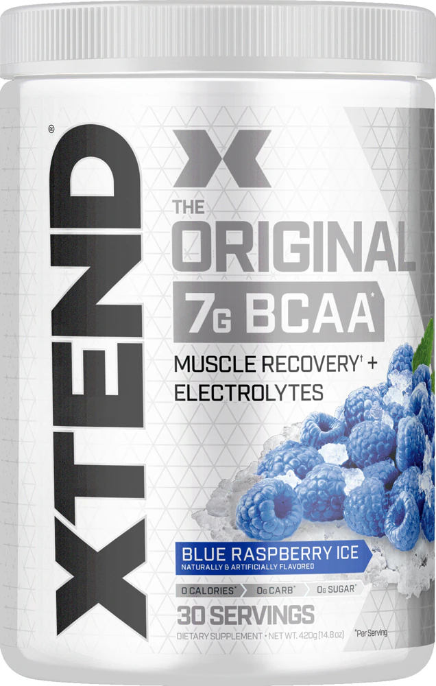 Xtend The Original BCAA Blue Raspberry Ice -- 7 g - 30 Servings