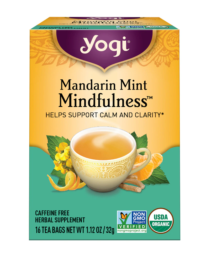 Yogi Tea Mindfulness Organic Mandarin Mint -- 16 Tea Bags