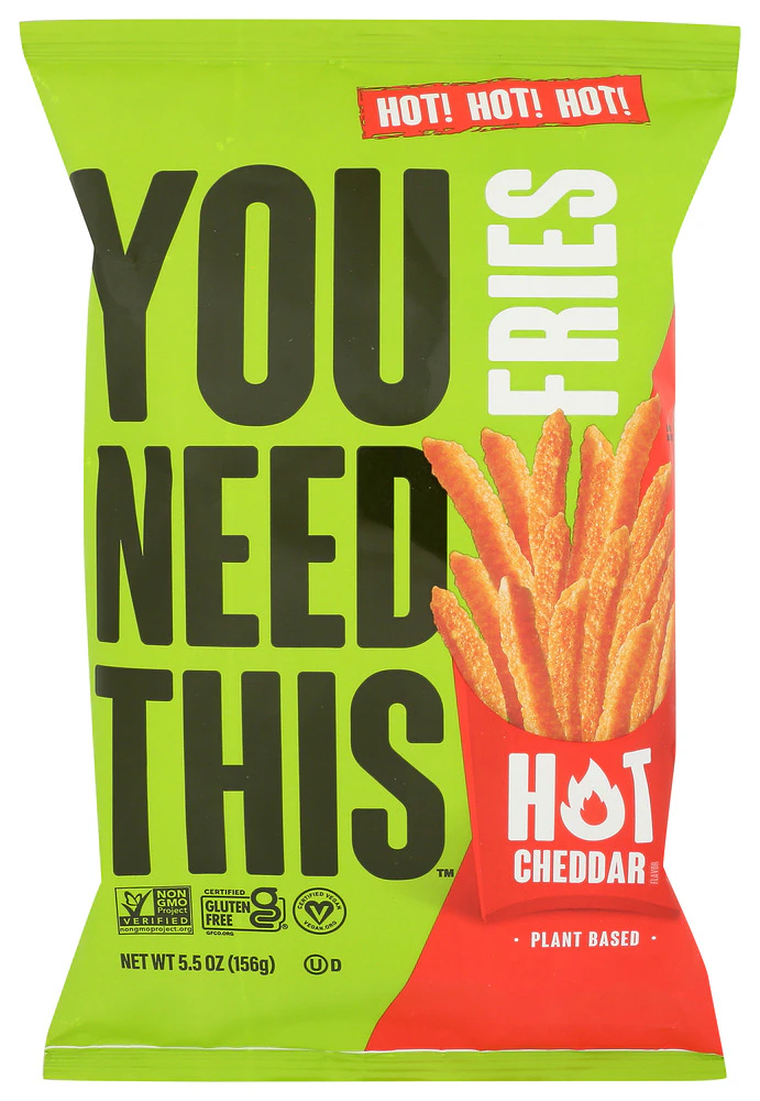 You Need This Fries Non GMO Gluten Free Vegan Hot Cheddar -- 5.5 oz