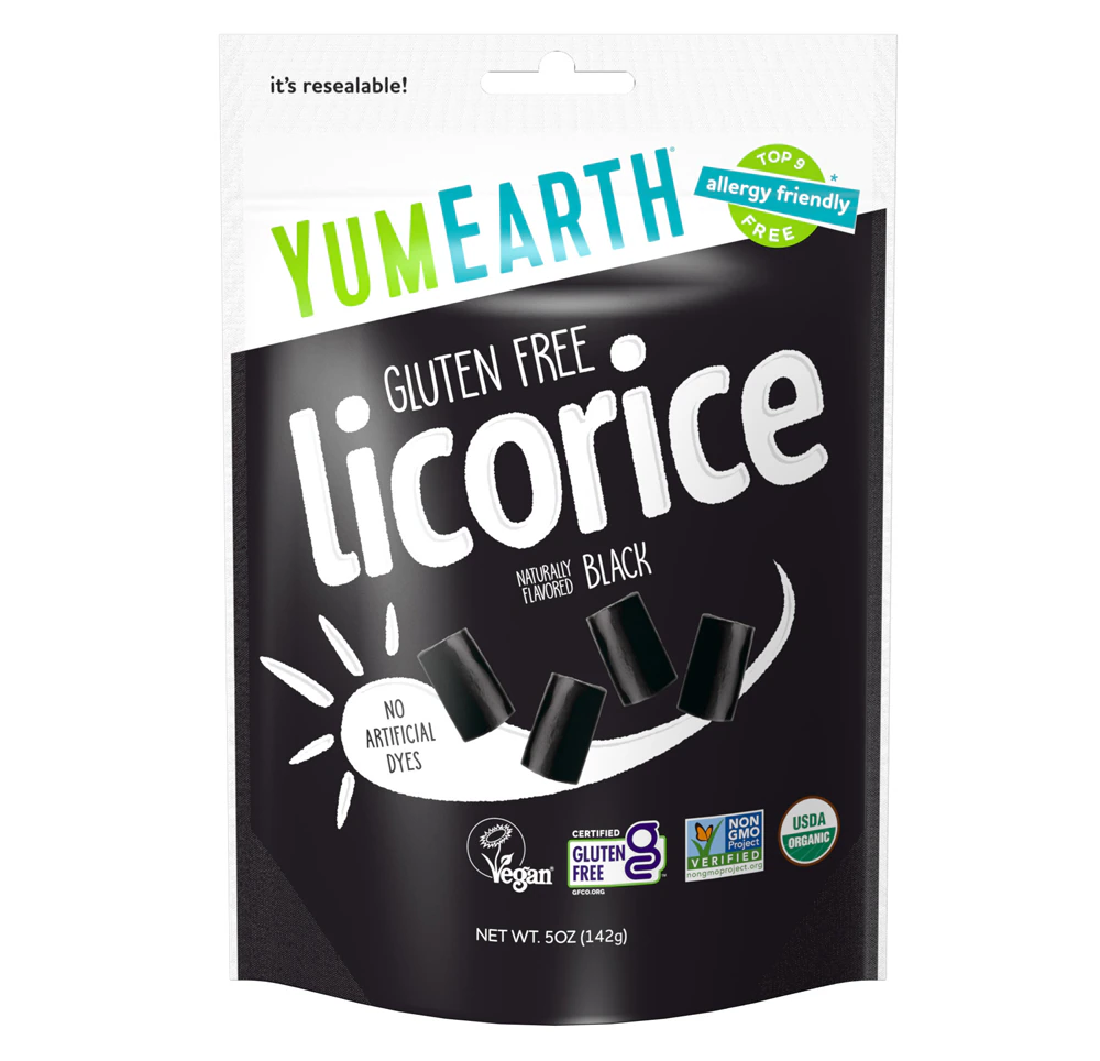 YumEarth Licorice Non-GMO Organic Black -- 5 oz