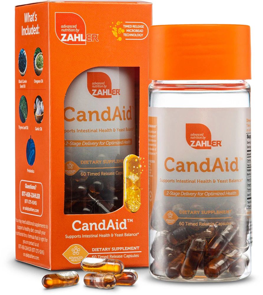 Zahler CandAid? Candida & Yeast Cleanse -- 60 Time Release Capsules