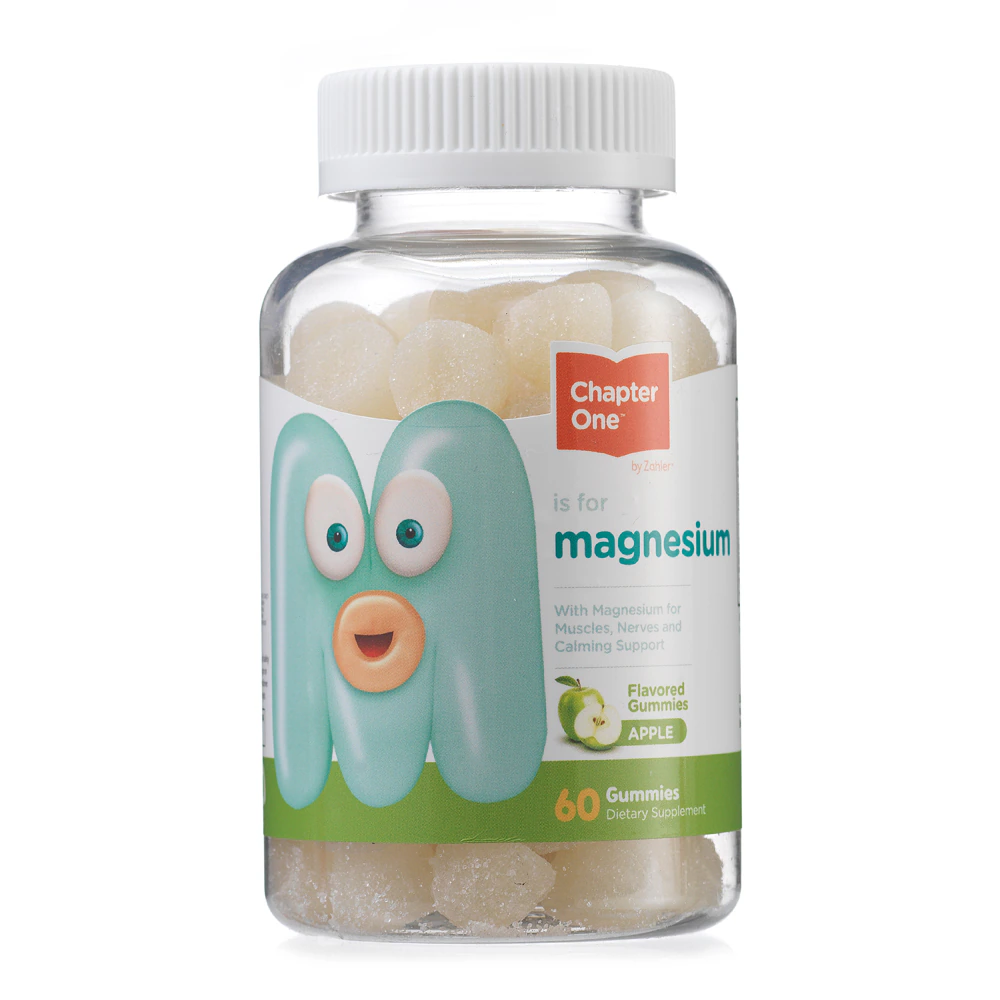 Zahler Chapter One Kids Magnesium Apple -- 100 mg - 60 Gummies