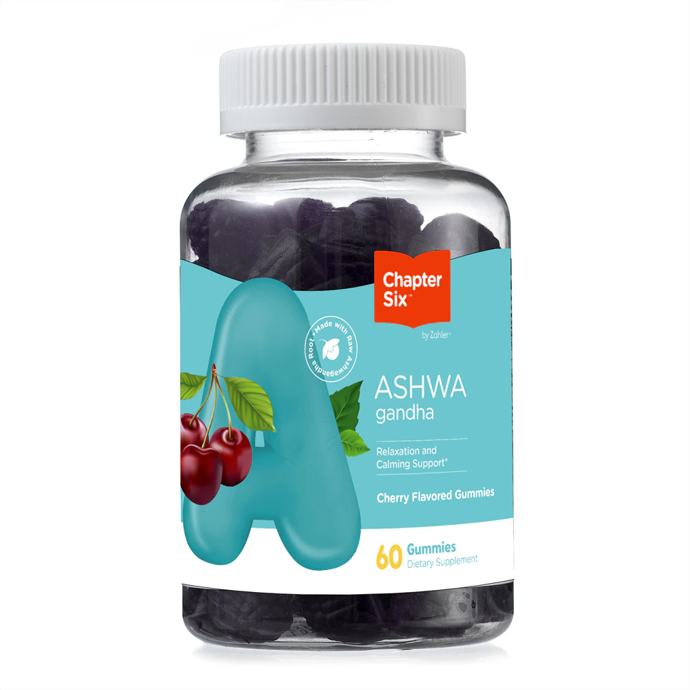 Zahler Chapter Six Adult Ashwagandha Cherry -- 260 mg - 60 Gummies