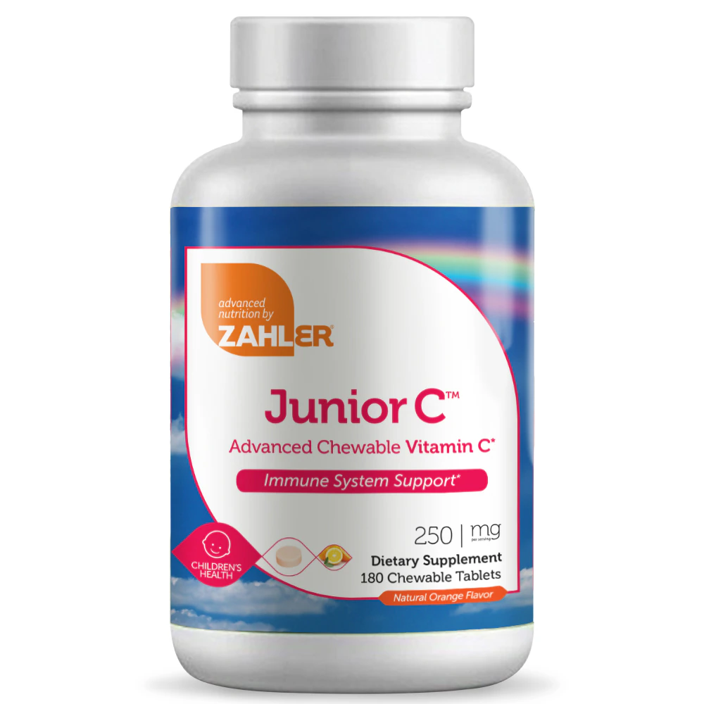 Zahler Junior C Chewables Natural Orange -- 250 mg - 180 Tablets