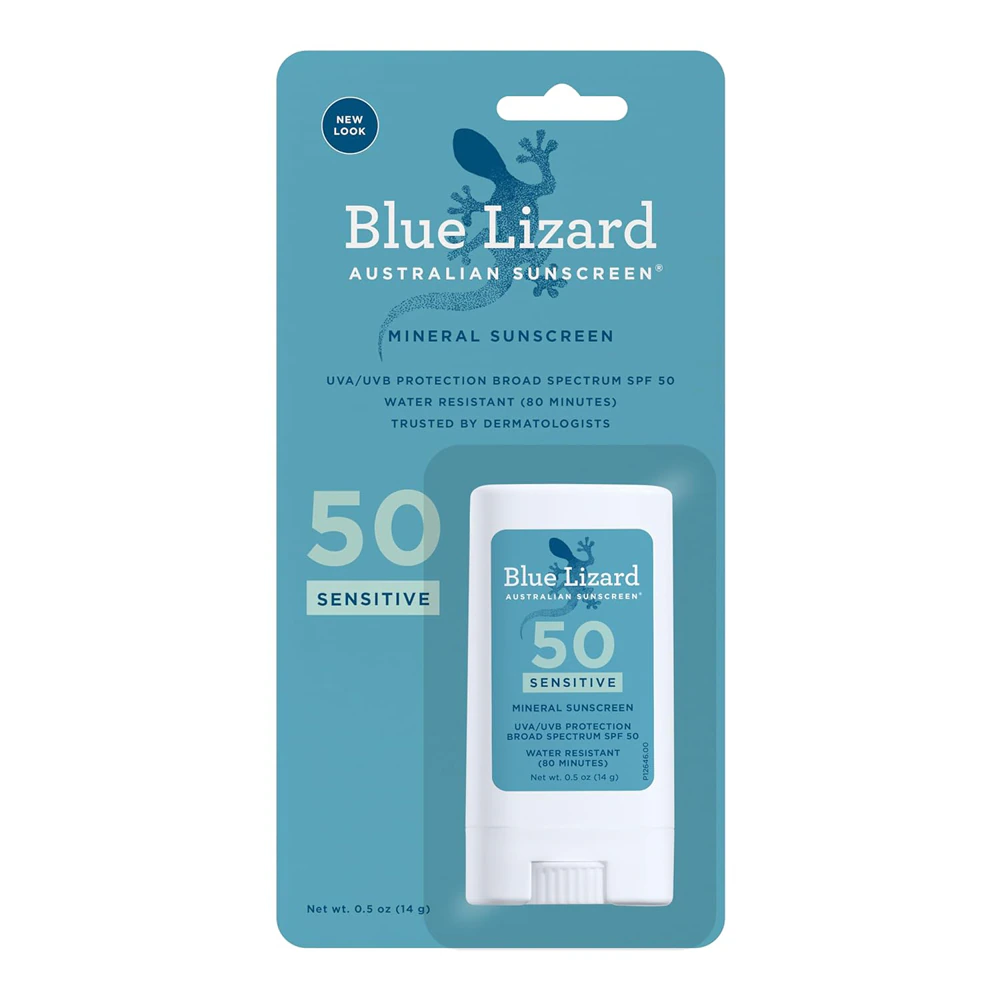 Blue Lizard Sensitive Sunscreen Stick SPF 50 -- 0.5 oz