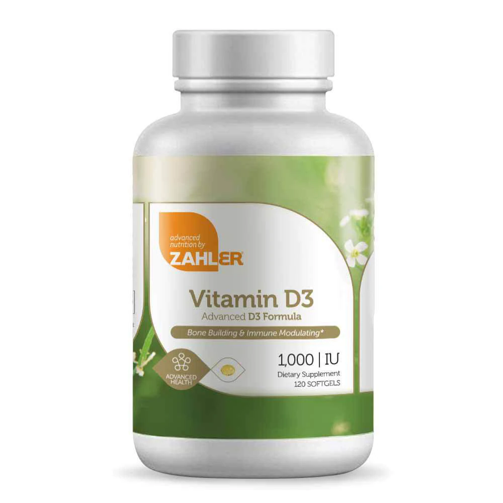 Zahler Vitamin D3 -- 1000 IU - 120 Softgels