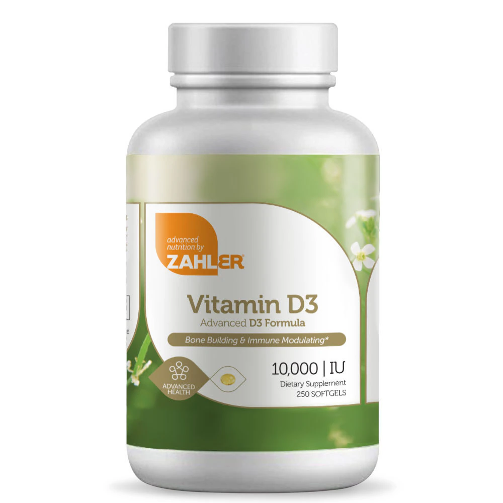 Zahler Vitamin D3 -- 10000 IU - 250 Softgels