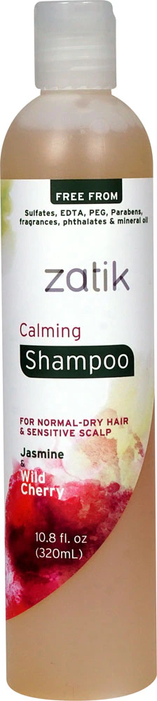 Zatik Calming Shampoo Jasmine & Wild Cherry -- 10.8 fl oz