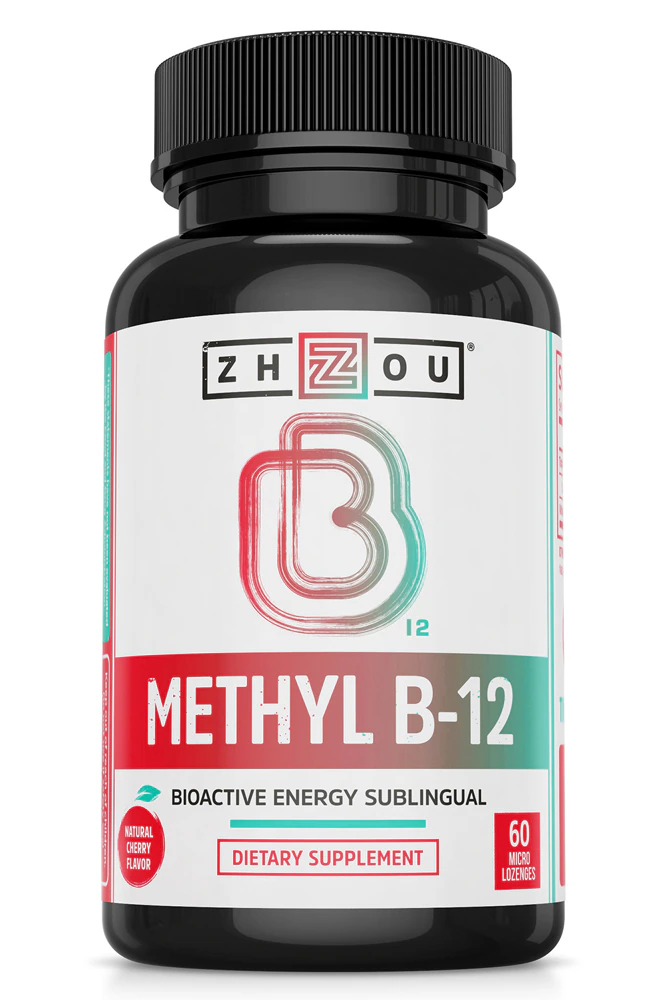Zhou Methyl B-12 Natural Cherry -- 60 Micro Lozenges