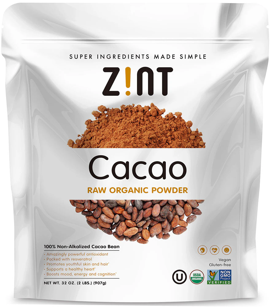 Zint Organic Gluten Free Cacao Powder -- 32 oz