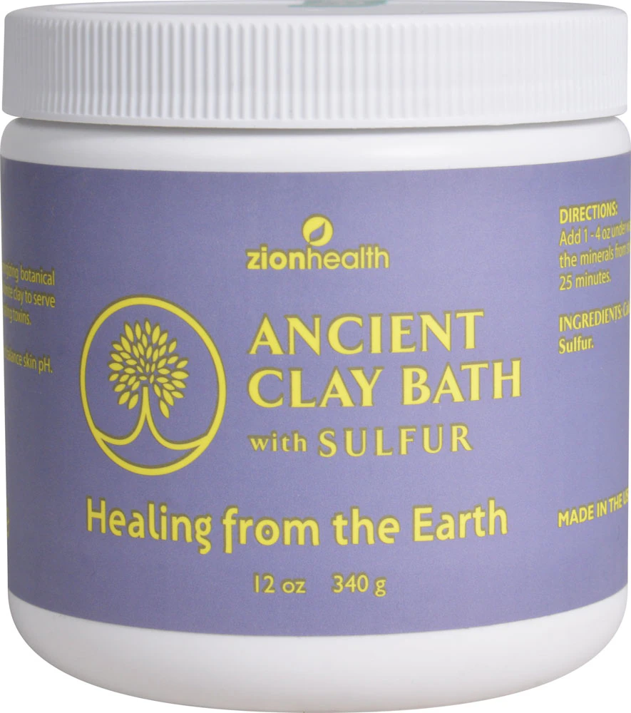 Zion Health Ancient Clay Bath with Sulfur -- 12 oz