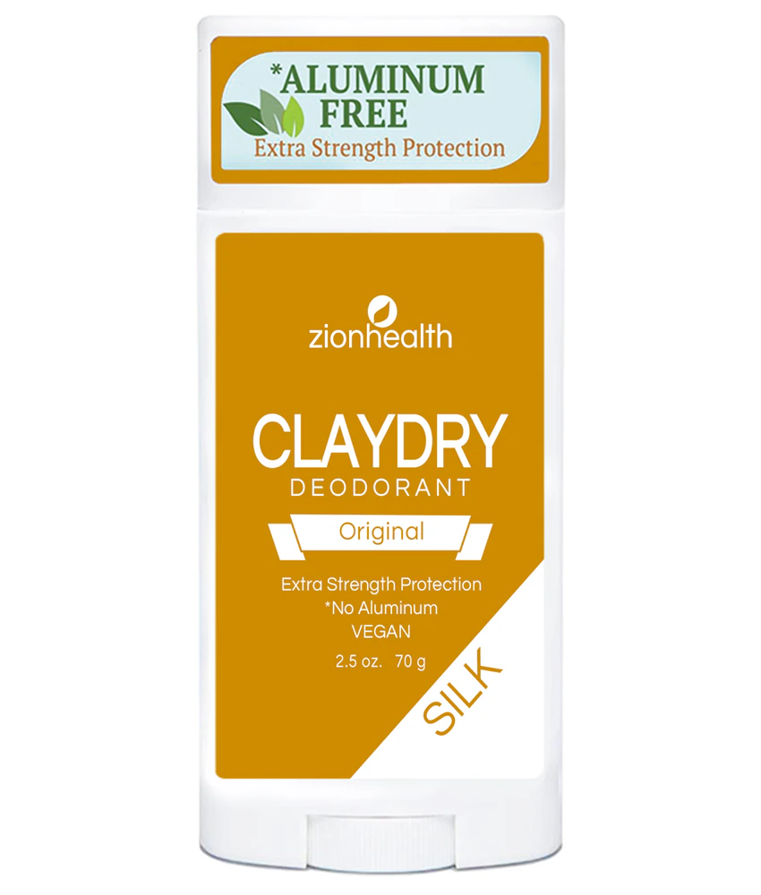 Zion Health Clay Dry Deodorant Aluminum Free Silk - Original -- 2.5 oz