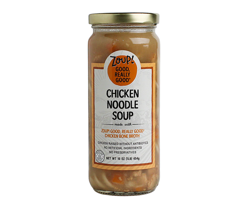 Zoup Savory Chicken Bone Broth Soup Chicken Noodle -- 16 oz