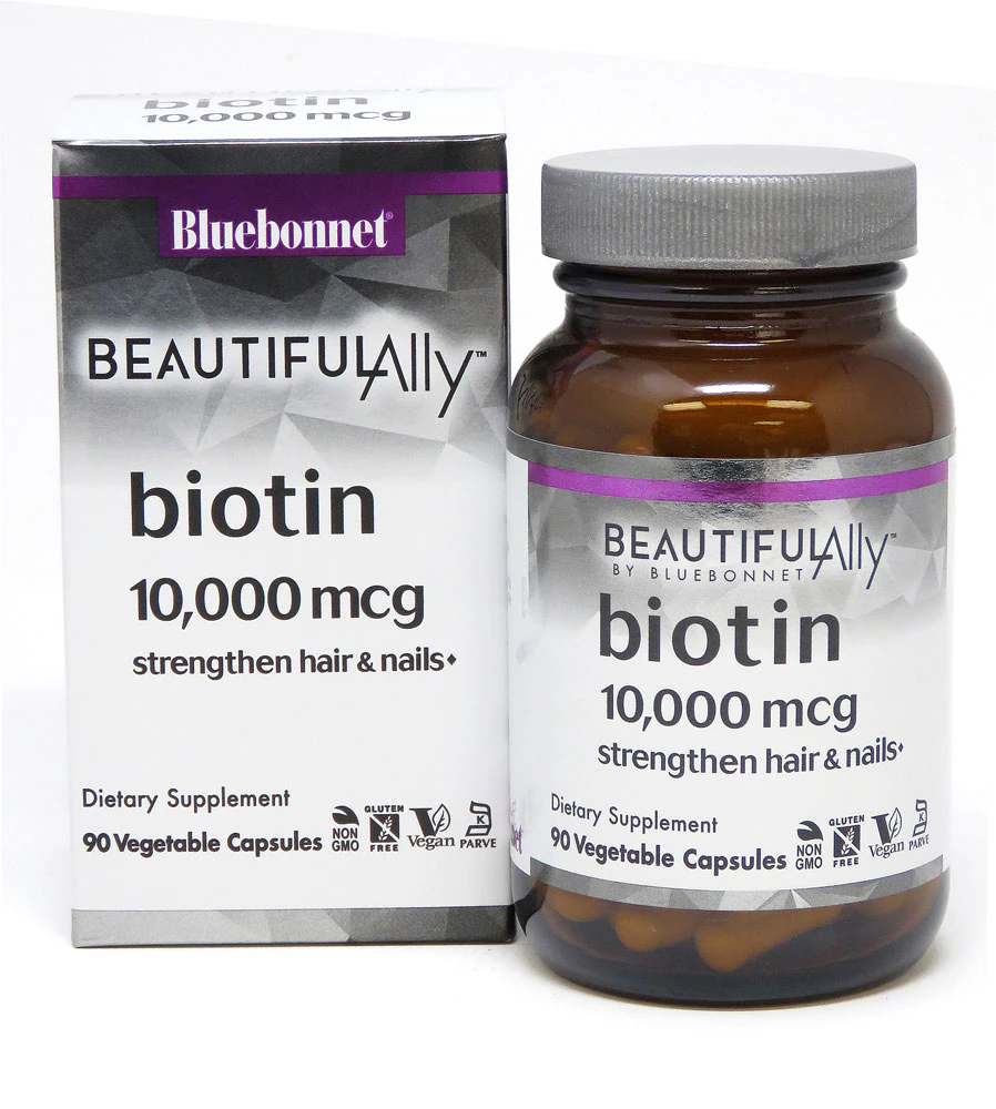 Bluebonnet Nutrition Beautiful Ally? Biotin -- 10000 mcg - 90 Vegetable Capsules